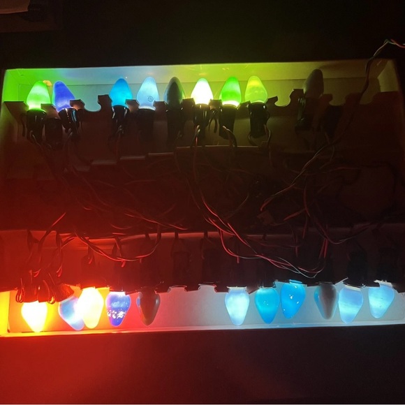 Vintage Royalites Christmas Tree Light Streamer String Set with Box 2 Sets - Picture 4 of 13